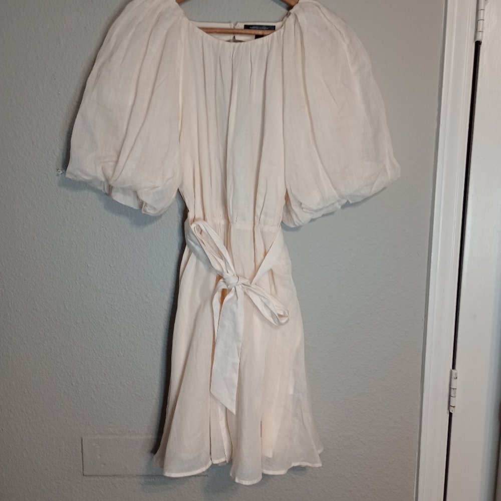 Banana Republic Ramie Open-Back Ramie Dress Event Party
